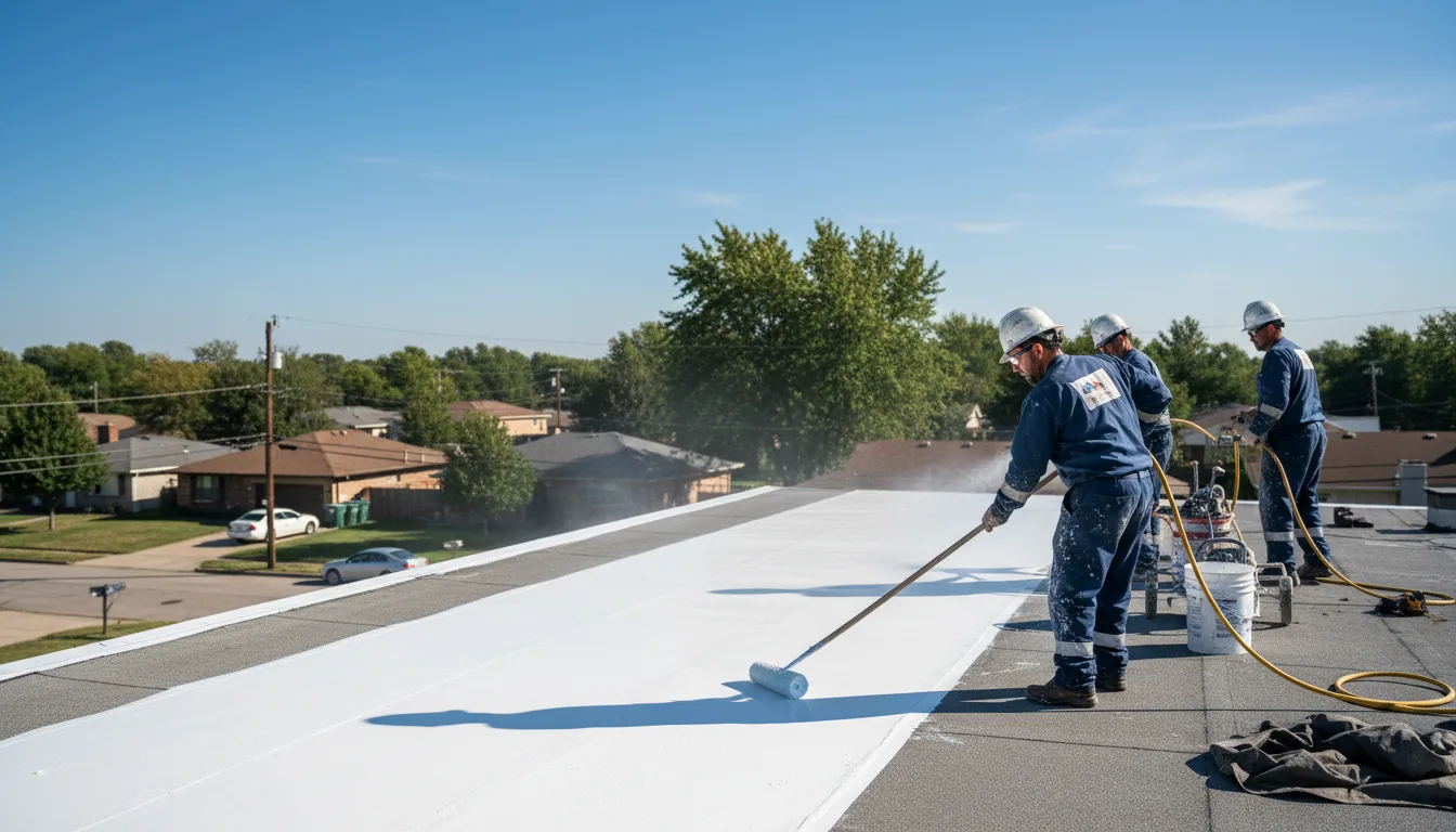 Commercial roof coating in Mission, KS near me